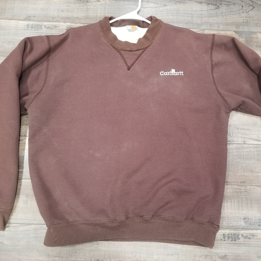 Vintage carhartt crew neck sweatshirt. Thermal lined